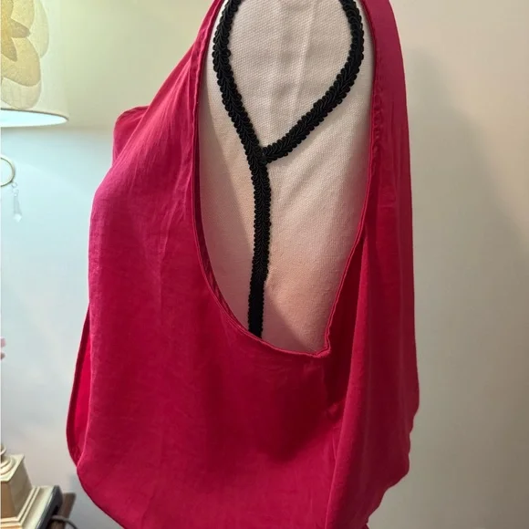 Alex & Lili Fuchsia Sleeveless Blouse - Picture 2 of 7
